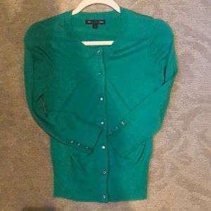 Express design studio green cardigan